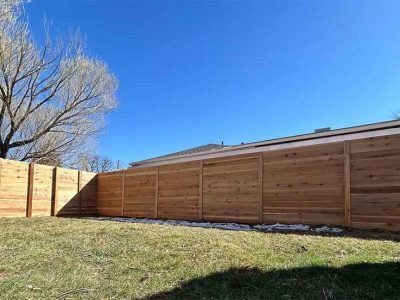 Wood Fence Installation Project